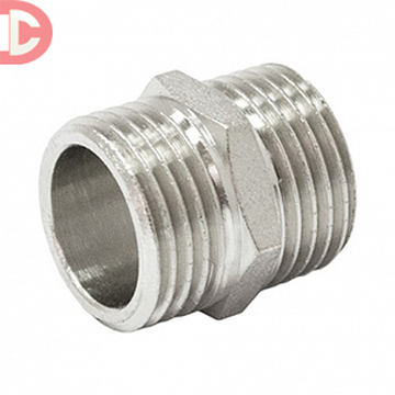 Ниппель латунный 1 1/2" никелированный