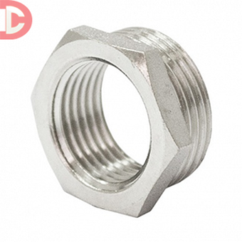 Переходник футорка латунная н/в 1 1/4"х1/2" никелированная